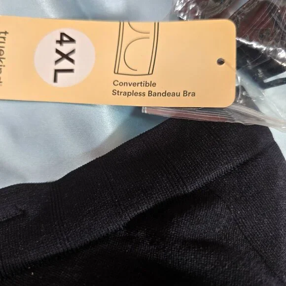 NEW Truekind 4XL Convertible Strapless Bandeau Bra NWT Wireless Anti-slip (PP-2) - Picture 2 of 8